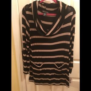 Cowl Neck Tunic Sweater